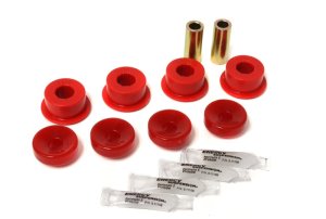 Acura Integra Shock Bushing Set - Front - Energy Suspension - Performance Polyurethane - Red - `90-`01